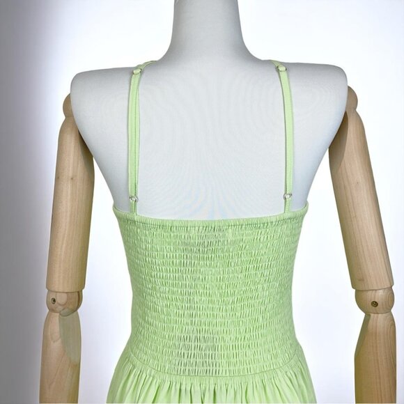 NWT Lusana Anita Midi Dress in Keylime - Picture 5 of 9